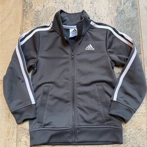 Adidas Kids Charcoal Gray Hoodie